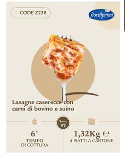 SU LASAGNE CASERECCE 4x330gr