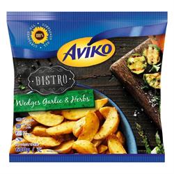 AVIKO WEDGES GARLIC 12x600