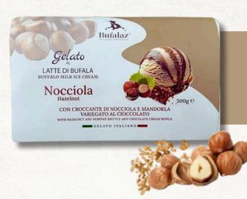 BUFALAZ NOCCIOLA VARIEGATO CIOCCOLATO  6x500